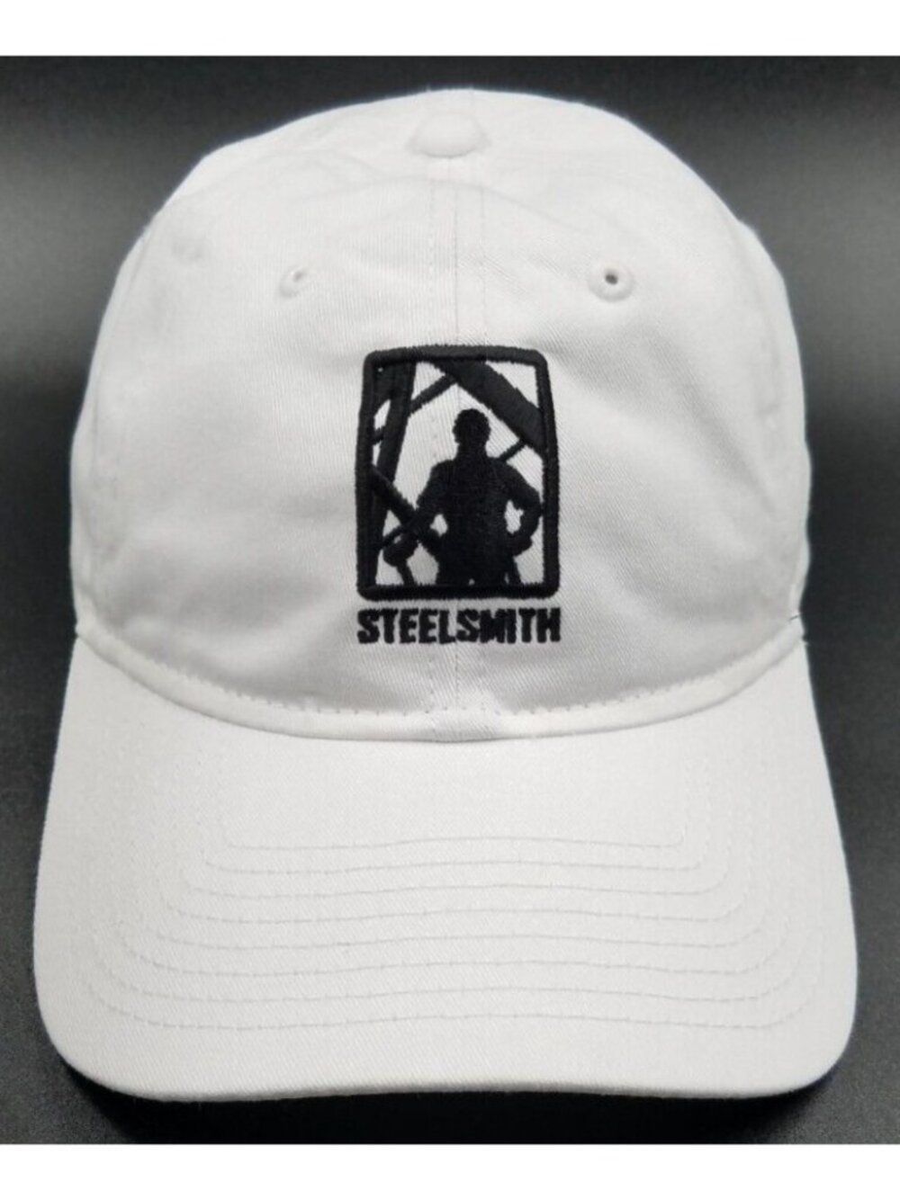 STEELSMITH Embroidered White New Era 9Twenty Adjustable Cotton Baseball Hat Cap